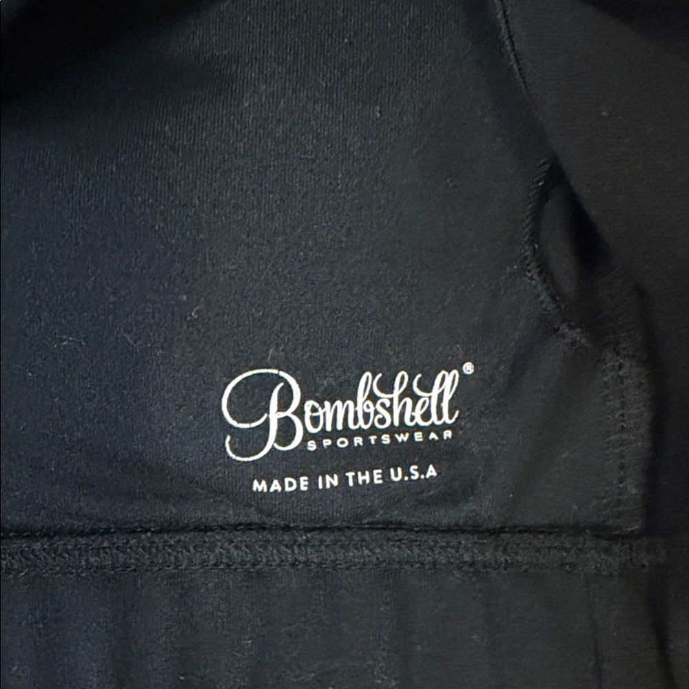 Bombshell Sportswear Midnight Black Sports Bra - Picture 3 of 4